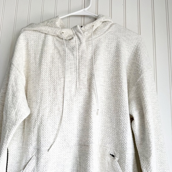 7 DIAMONDS Size S Restoration Half-Zip Hoodie in Natural NEW! - Picture 5 of 10